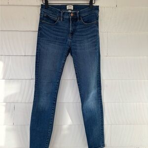 J. Crew Women's Dark Blue Toothpick Jeans